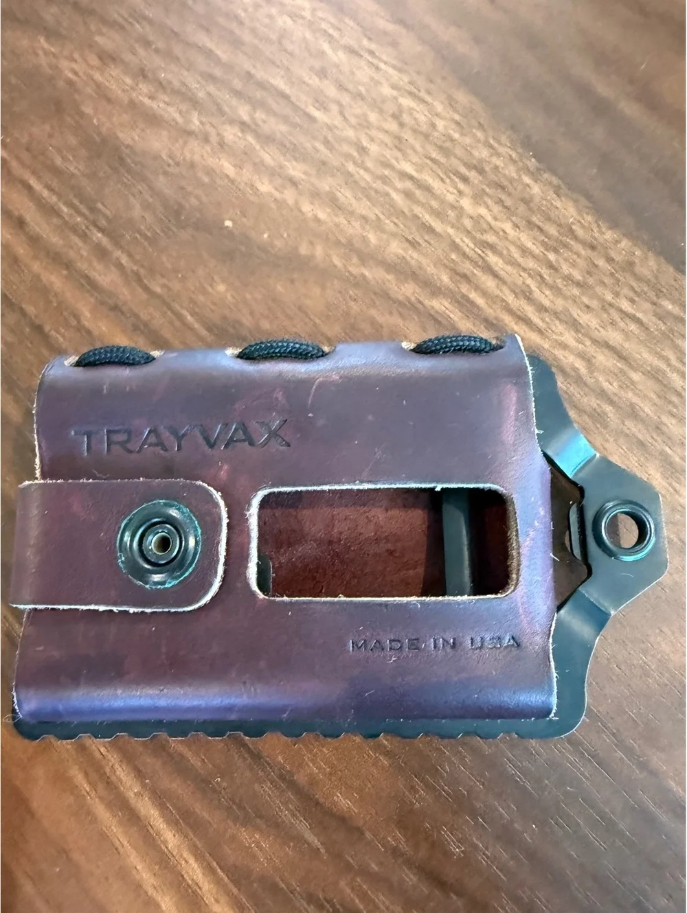 Trayvax Original Wallet Brown Leather Made in USA